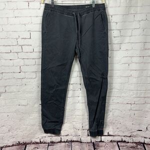 Bullhead Denim Co Pants Mens 32x26 Jogger California Republic Tapered Leg Black